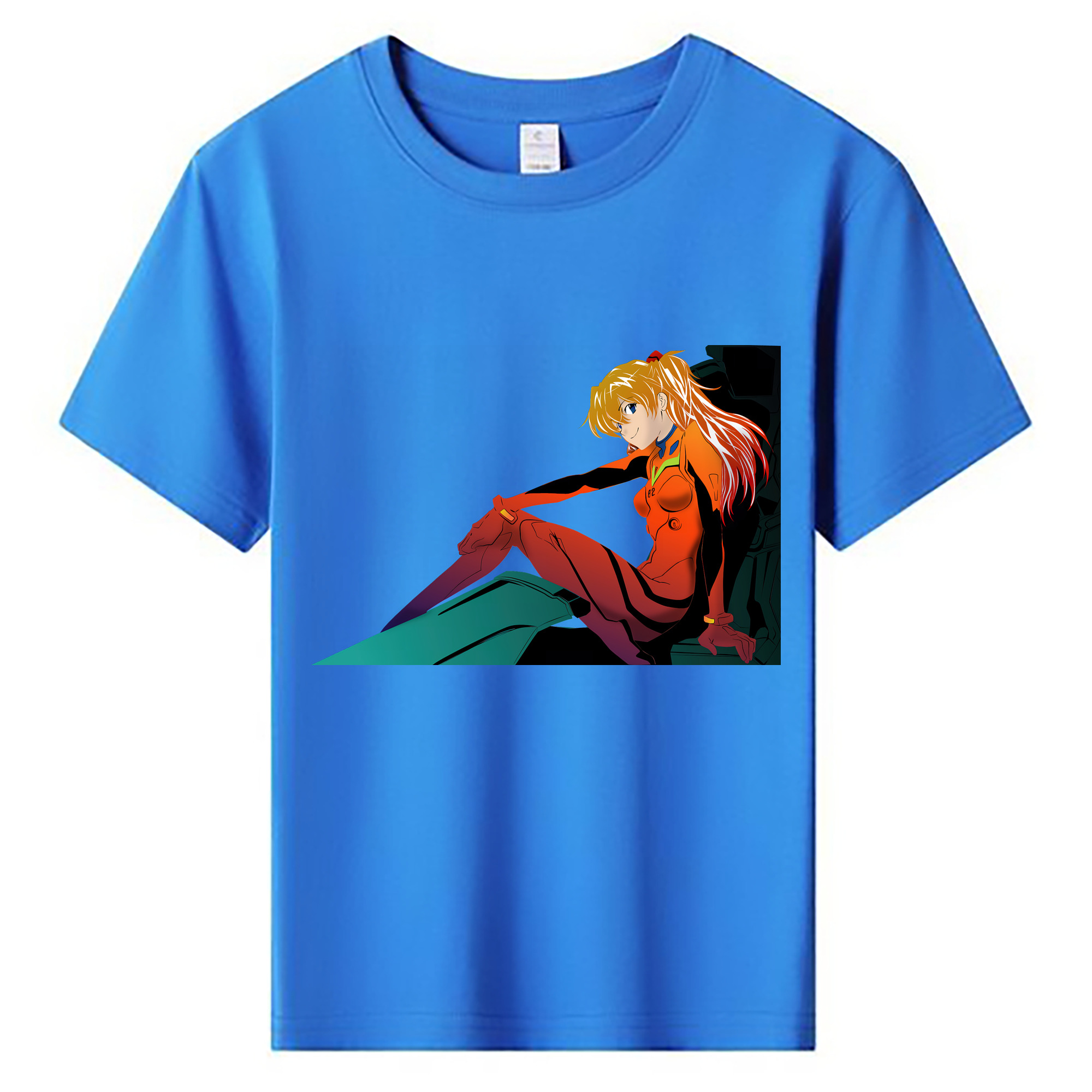（画像用） EVA 新世紀エヴァンゲリオン 綿100％キッズTシャツ（フロントプリント）